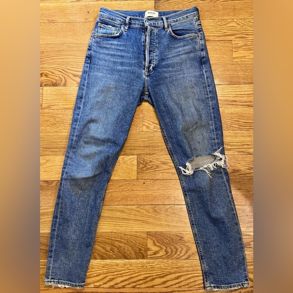 AGOLDE High-Rise Slim Jeans - Nico